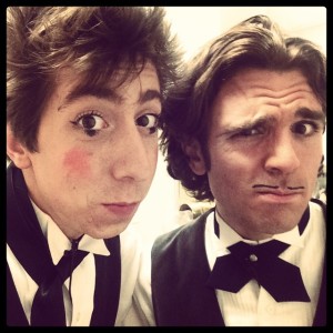 Two handsome waiters - Thom Wall & Benjamin Domask