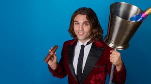 Wine bottle juggling - best juggler new england - Thom Wall